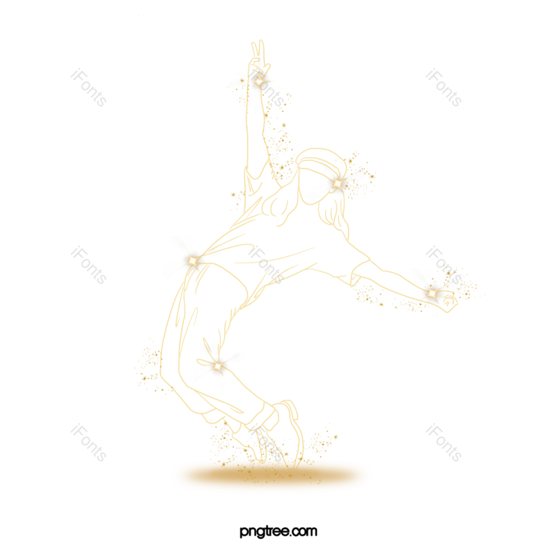 运动图片,舞蹈元素,特效PNG,手绘免抠素材